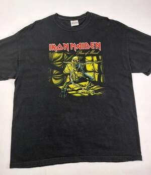 Vintage 2005 Iron Maiden Piece of Mind World Piece Tour 83 T Shirt XL Hanes
